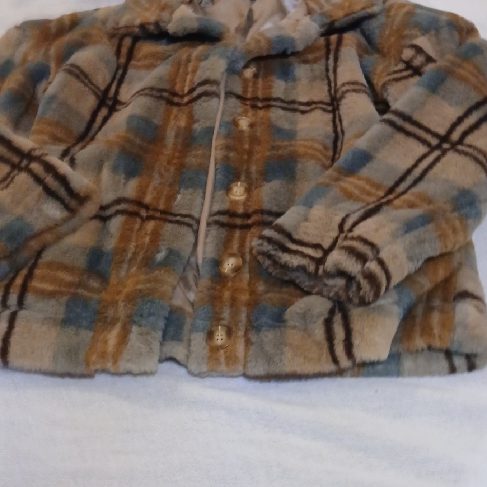 Plaid Button-Up Jacket - Picture 3 of 6